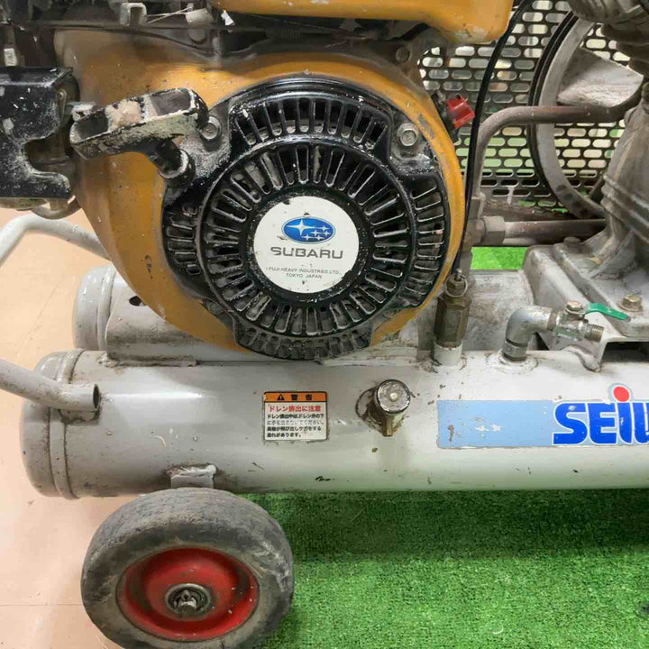 【店頭受取り限定】◇精和産業 seiwa 3馬力 エンジンコンプレッサー SC-22GR【草加店】
