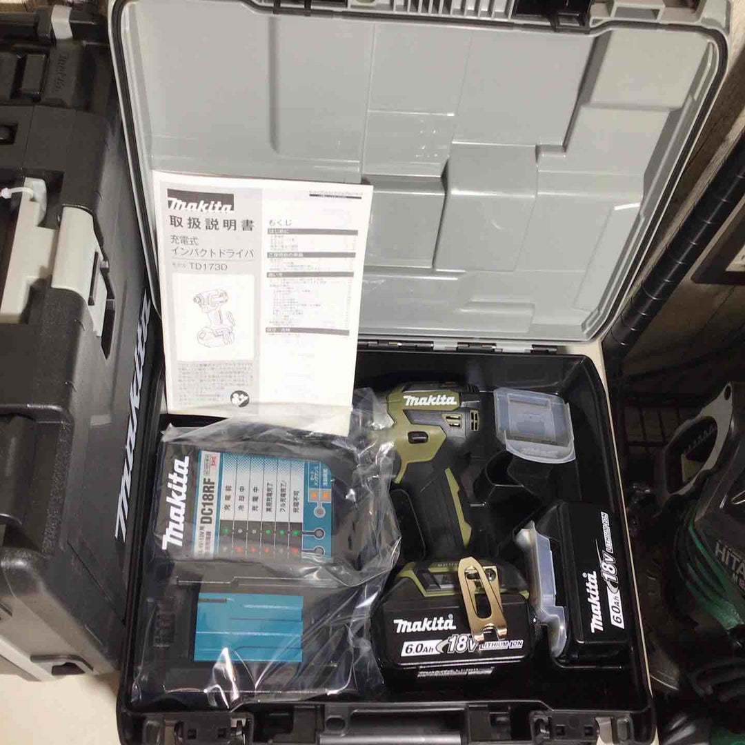 【未使用品】 マキタ makita コードレス インパクトドライバー TD173DRGX TD173DRGXB TD173DRGXO 5台 インパクト 青 ブルー 黒 ブラック オリーブ 【戸田店】