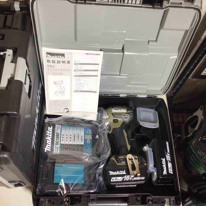 【未使用品】 マキタ makita コードレス インパクトドライバー TD173DRGX TD173DRGXB TD173DRGXO 5台 インパクト 青 ブルー 黒 ブラック オリーブ 【戸田店】