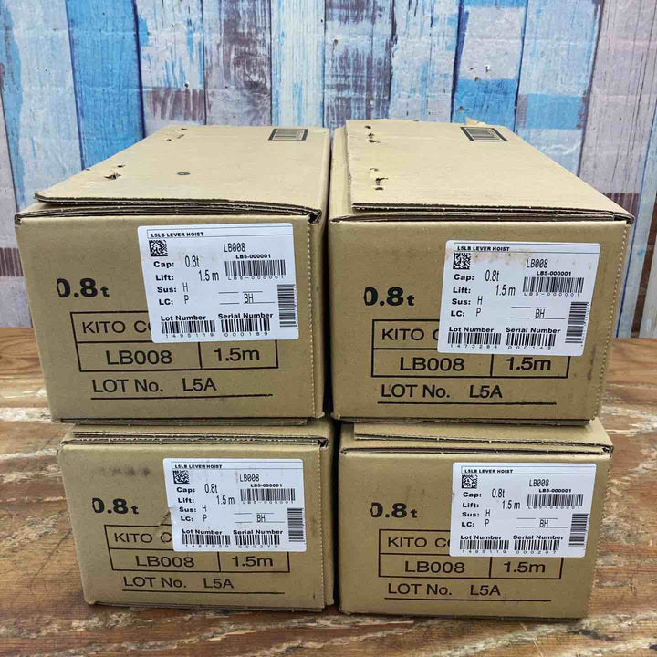 【未使用品】KITO キトー レバーブロック LB008 未開封4台セット まとめ買い【柏店】