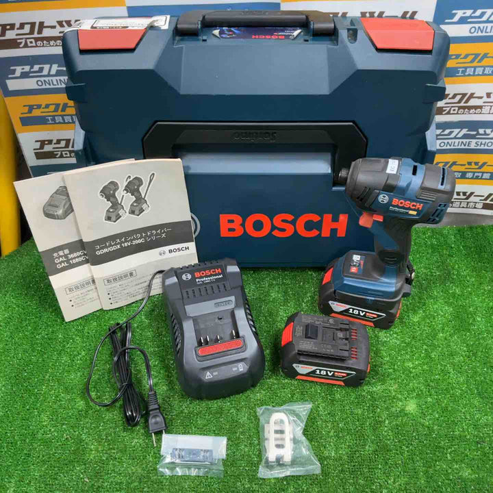 ◇ボッシュ(BOSCH) コードレスインパクトドライバー (6.0Ahバッテリー2個・充電器・キャリングケース付) GDR18V-200C6【草加店】