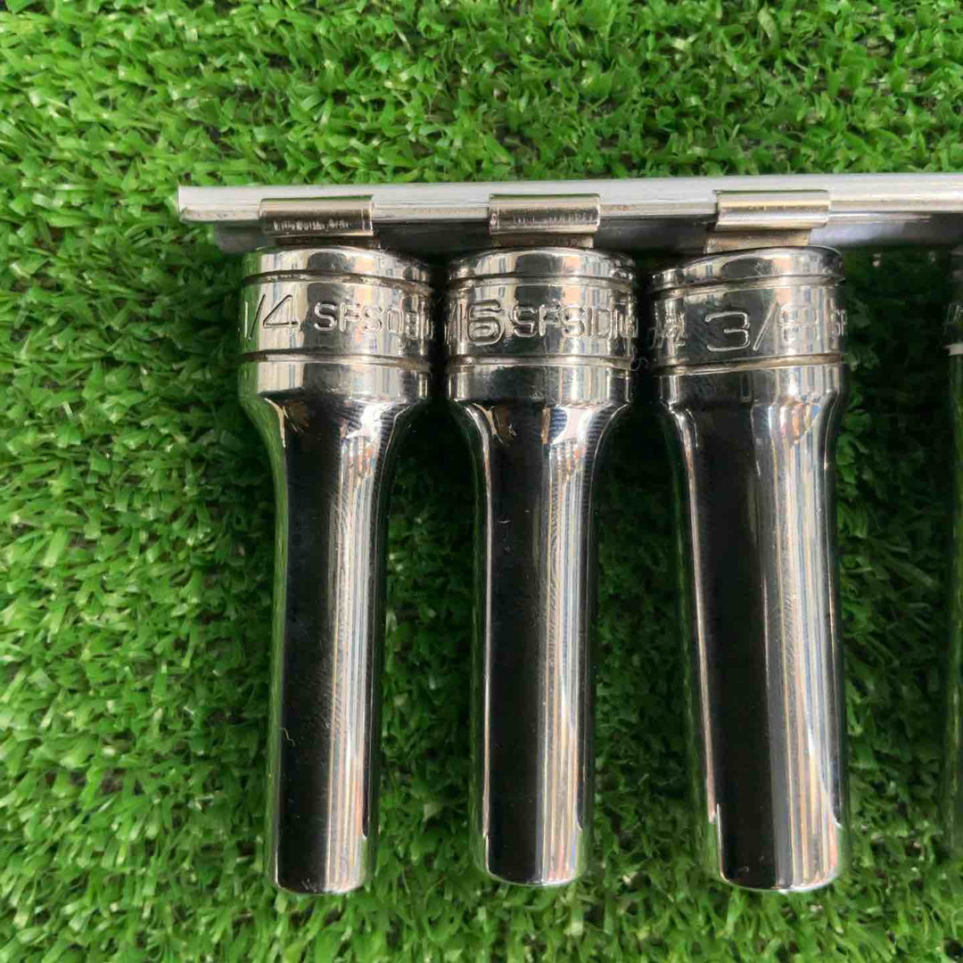 スナップオン(Snap-on)　ディープソケット　11点セット　SFSシリーズ　インチサイズ詳細に記載【草加店】