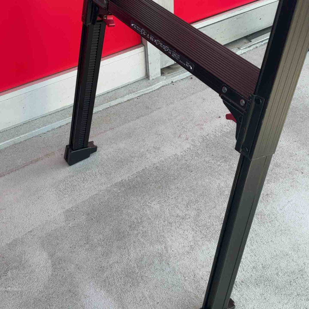 ◇長谷川工業(Hasegawa) BLACK LABEL 4段伸縮式はしご兼用脚立(ワンタッチバー付) RYZB-12 ブラックレーベル【藤沢店】