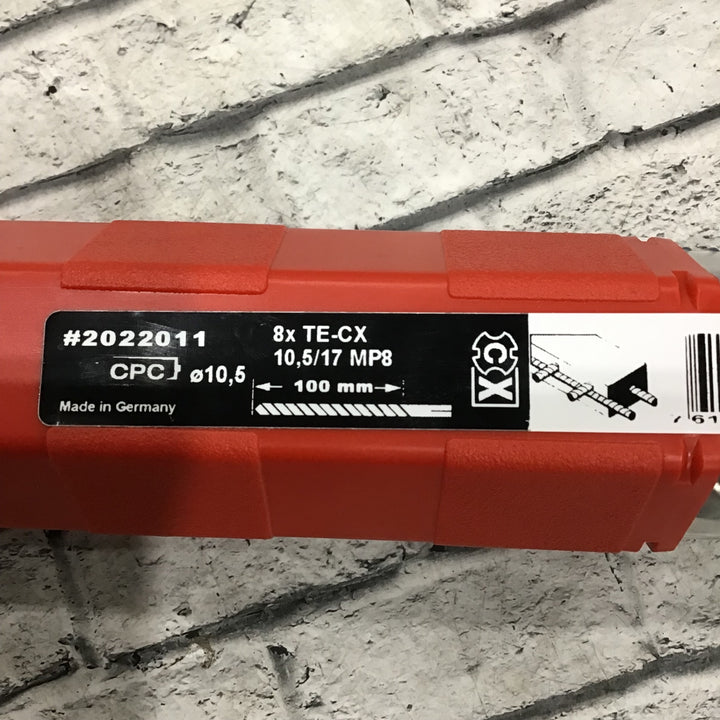 【未使用品】ヒルティ(HILTI) ドリルビット 8x TE-CX 10.5/17 MP8 Φ10.5 #2022011 2点【川口店】