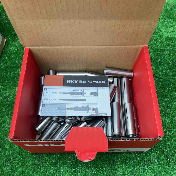 【未使用】HILTI(ヒルティ) 内部コーン打ち込み式金属系アンカー HKV-R2 八箱セット 一箱50本入り 合計400本【川越店】