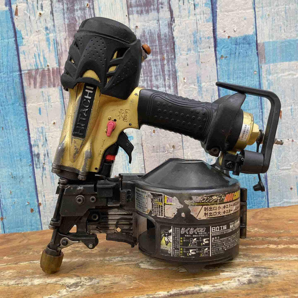 日立工機 NV65HMC 高圧ロール釘打機【船橋馬込店】【店頭取引限定】【ジャンク】管理番号：ITMFUJV6WS0W 日立工機 NV65HMC 高圧ロール釘打機【船橋馬込店】【店頭取引限定