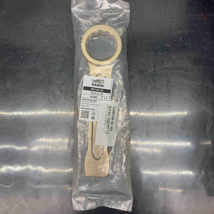 ▼BAHCO/バーコ 防爆打撃めがねレンチ 二面幅寸法35 全長205 NS104-35【川越店】
