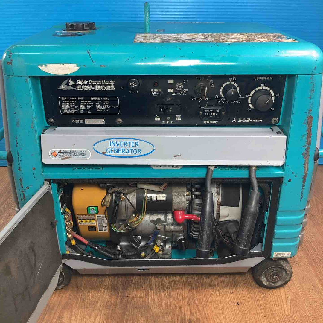 【店頭受取り限定】★デンヨー(Denyo) エンジンウェルダー GAW-180ES 積算時間 3528h【岩槻店】