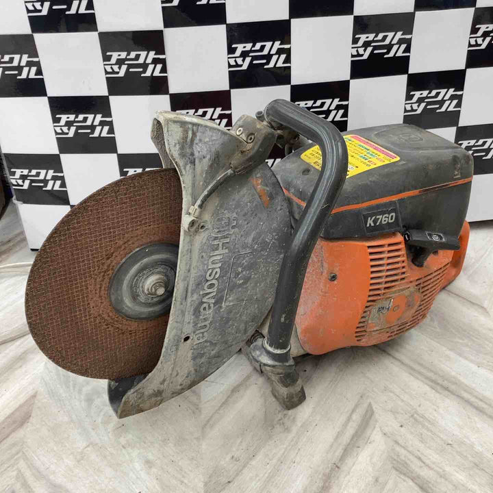 【中古現状品】ハスクバーナ(Husqvarna) エンジンカッター K760 コンクリート アスファルト 石材 ※説明欄必読 【越谷店】