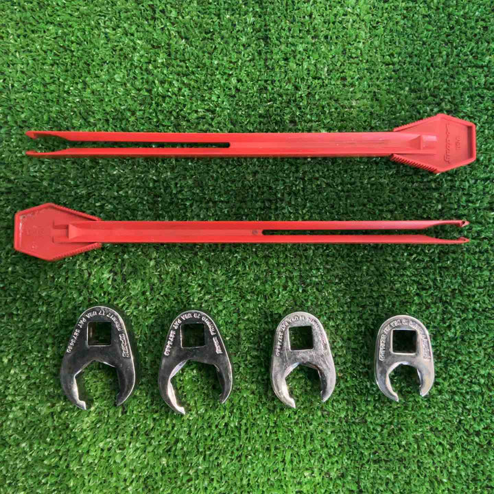 スナップオン(Snap-on) 3/8フレアナット・クローフットレンチ 4個セット FRHM12・14・17・19【草加店】
