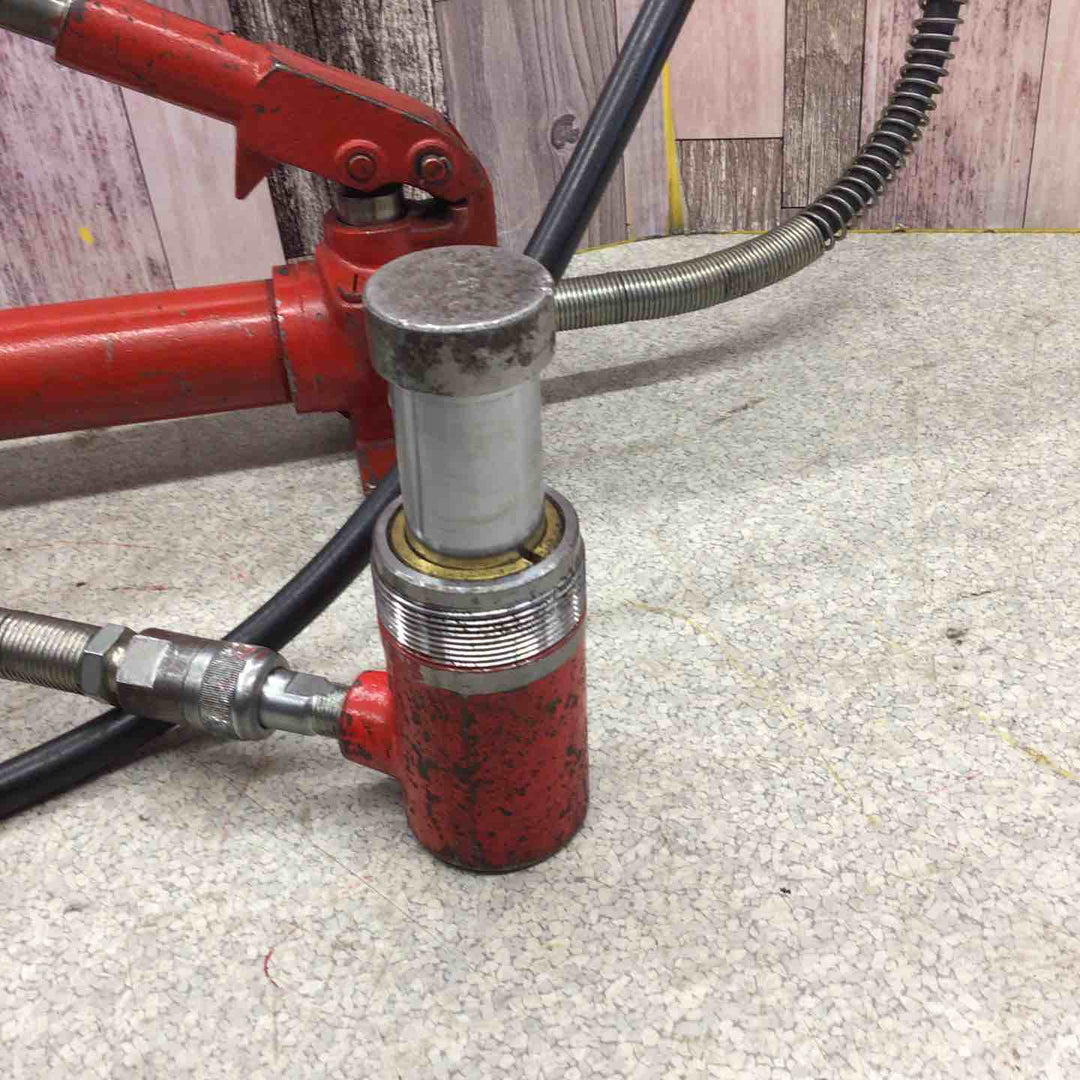 理研 手動油圧ポンプ 型式不明　先端 型式不明【八潮店】