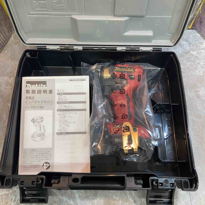 【未使用品】本体とケース マキタ makita 18V コードレスインパクトドライバー TD173DZPR LTX20周年限定色 プレミアムレッド 本体とケース【八潮店】