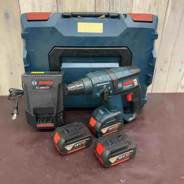 【中古品】ボッシュ(BOSCH) コードレスハンマドリル GBH18V-EC バッテリー3個付属【東大和店】