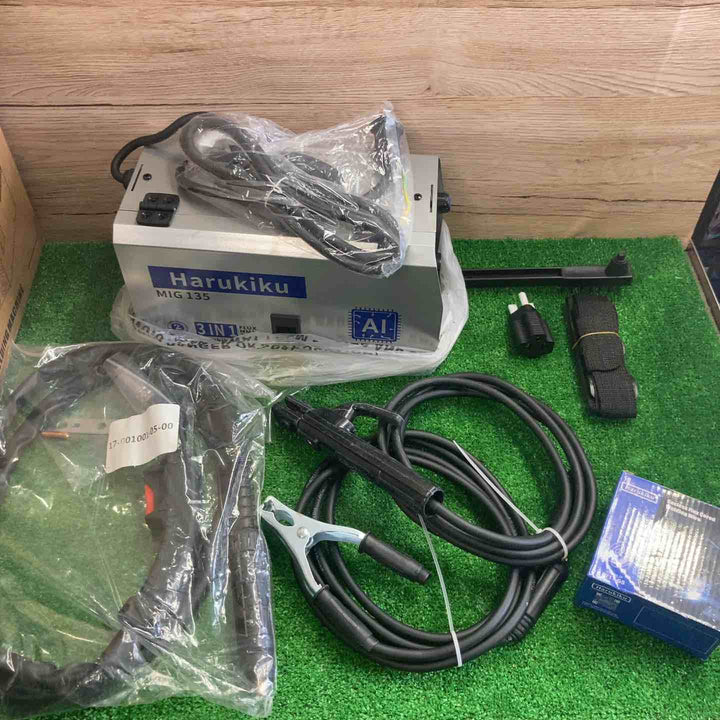Harukiku ノンガス半自動溶接機 MIG135 100V 200V兼用 MIG135 130A出力【町田店】