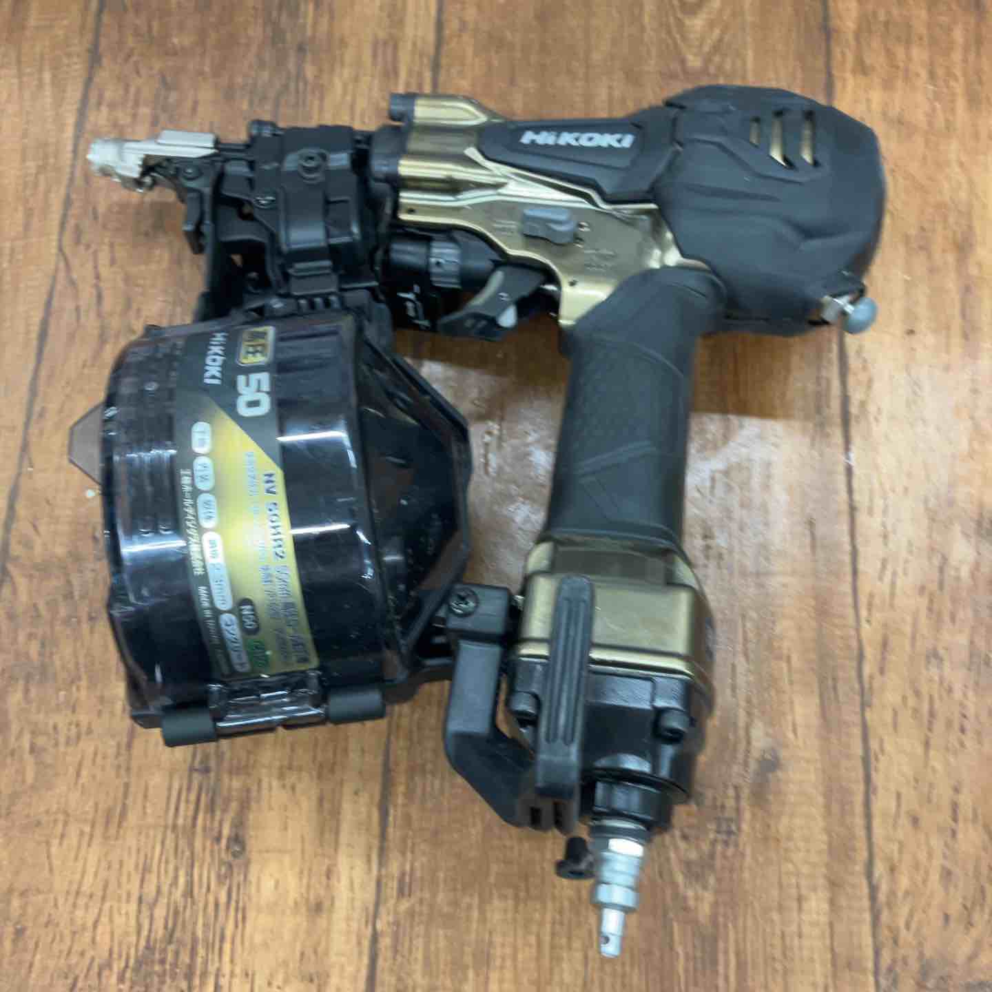 中古品】ハイコーキ(HIKOKI ※旧:日立工機) 高圧エア釘打ち機 NV50HR2(S