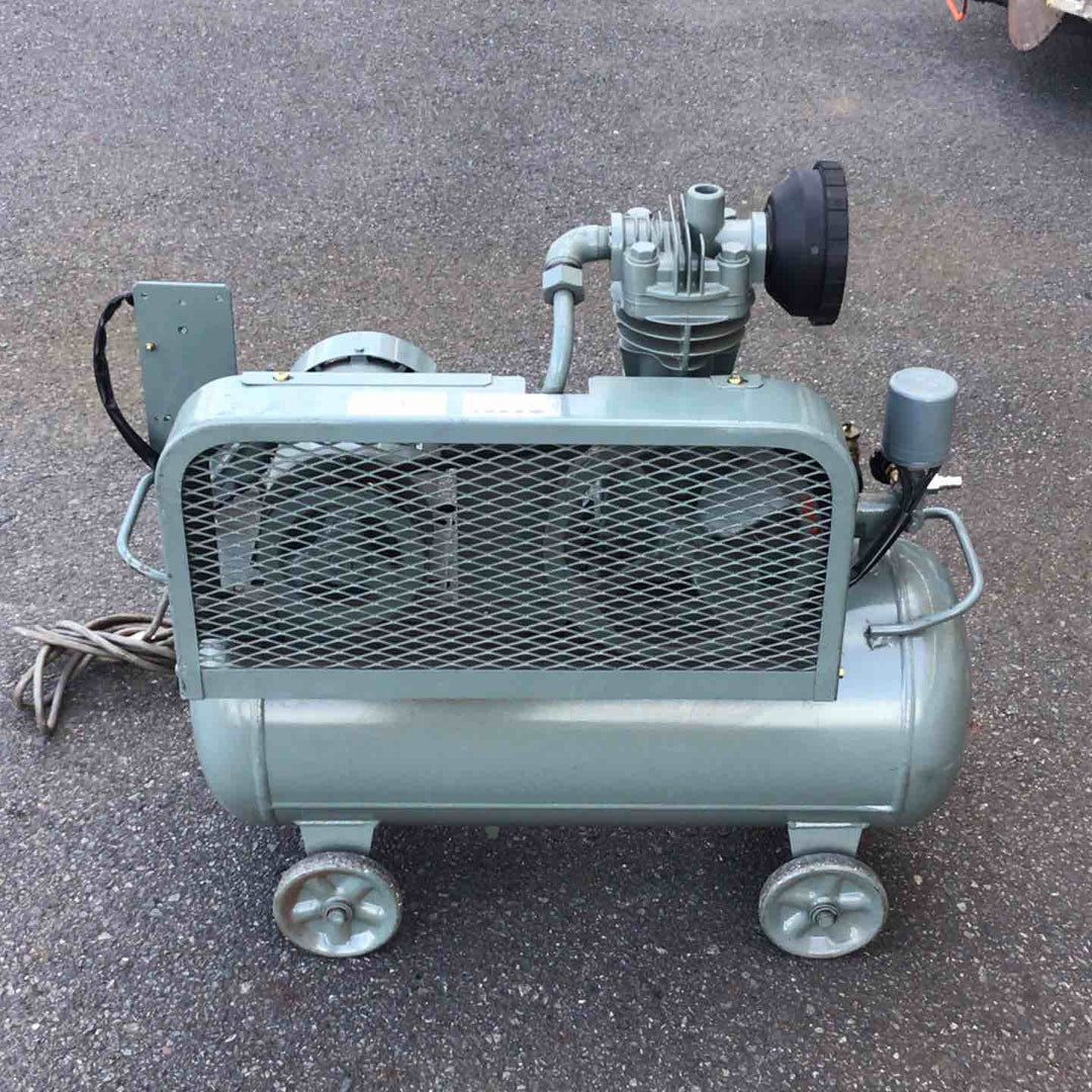【店頭受取り限定/現状品】日立 ベビコン 0.75P-9.5CV エアコンプレッサー 0.75Kw/1馬力 三相・200V タンク容量：38L【八潮店】