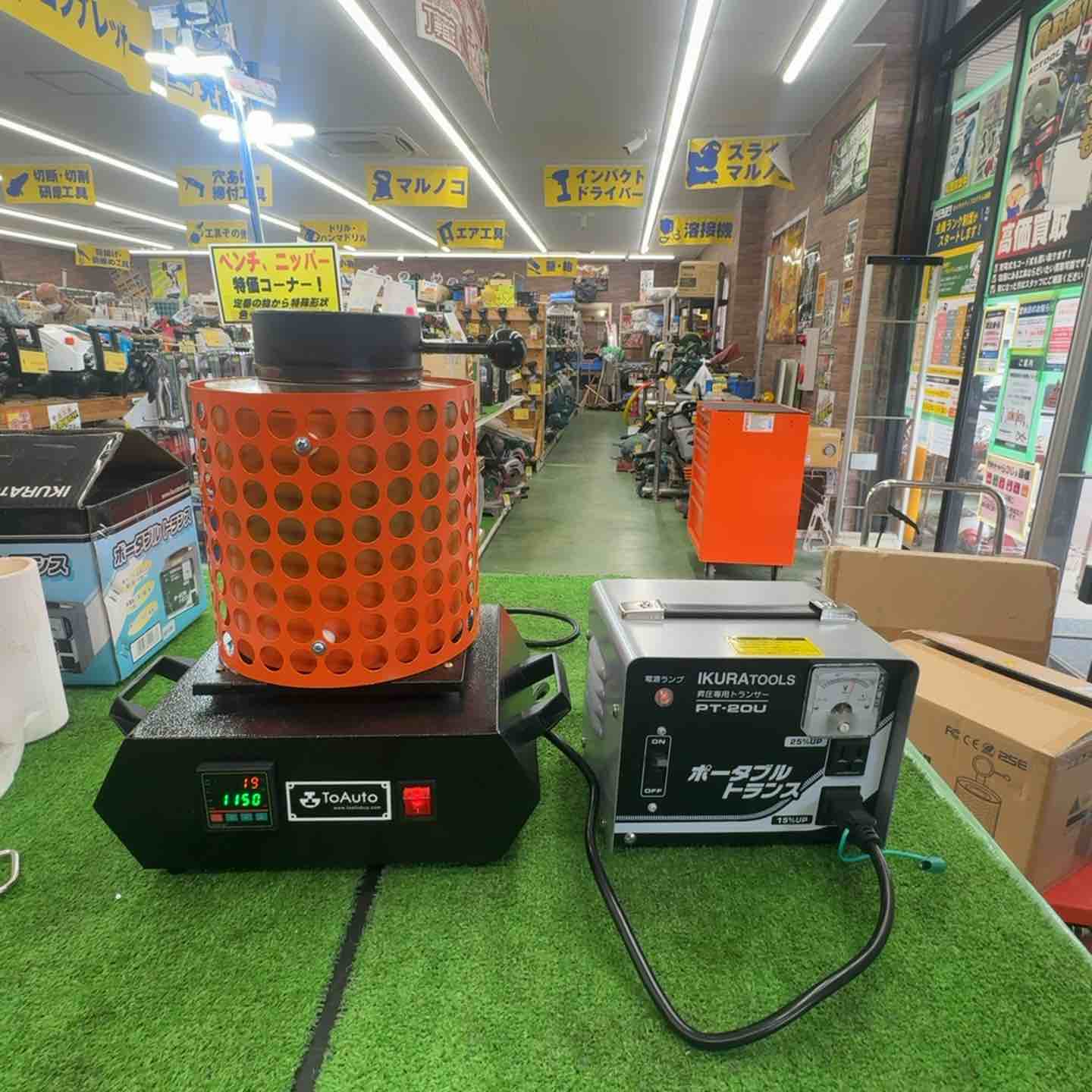 中古】 TOAUTO PIDデジタル温度制御溶解炉 1400W 1100℃ 昇圧