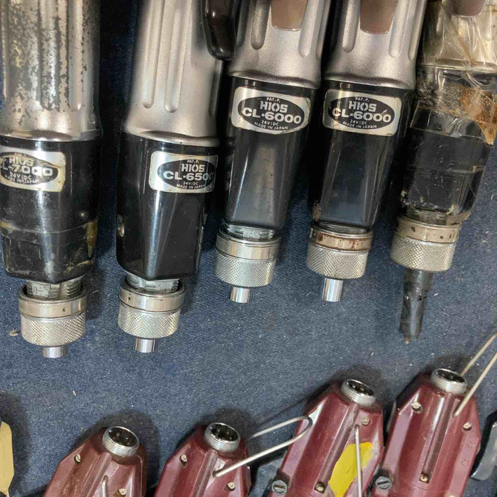 ハイオス HIOS 電源1台(CLT-100)＆電動ドライバー19台＆ケーブル13本セット CL-7000、CL-4000、α-5000など【八潮店】