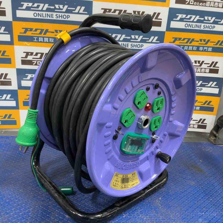 ◇日動 コードリール NP-EB34 ブレーカー付 22A-30M【草加店】