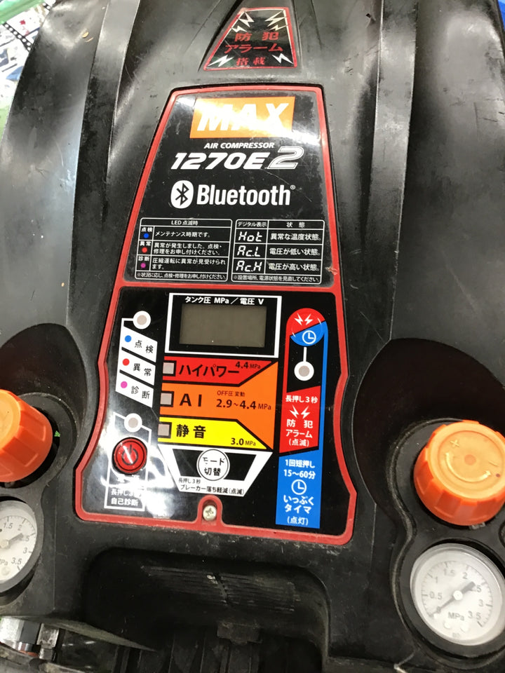 ★マックス(MAX) エアコンプレッサー AK-HH1270E2_ブラック【桶川店】