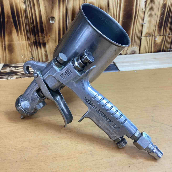 アネスト岩田  W-101 スプレーガン カップ付き 蓋無し【越谷店】