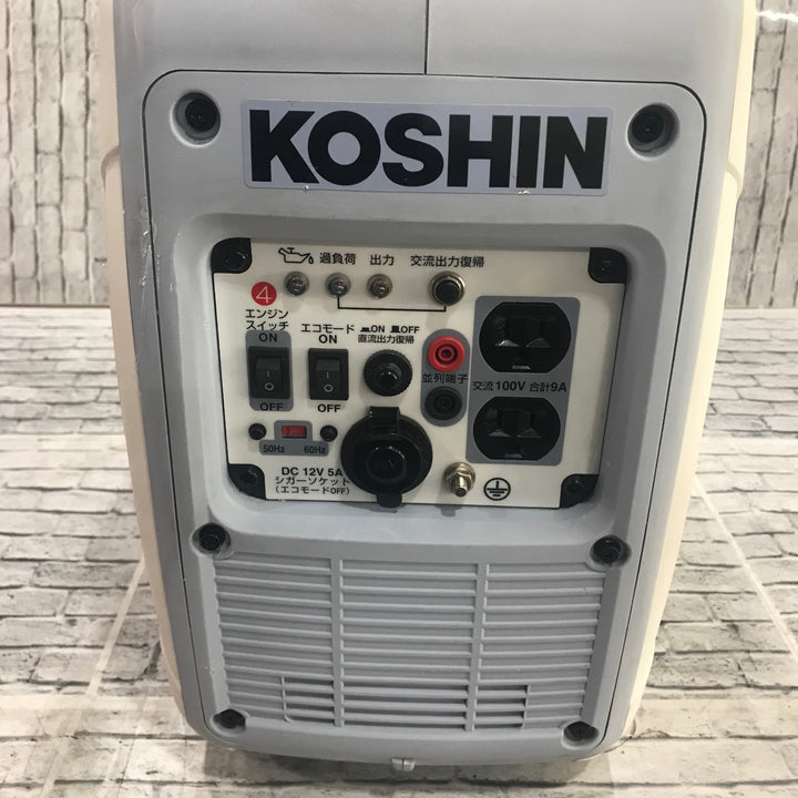 〇工進(KOSHIN) インバーター 発電機  GV-9SE 定格出力 0.9kVA【川口店】