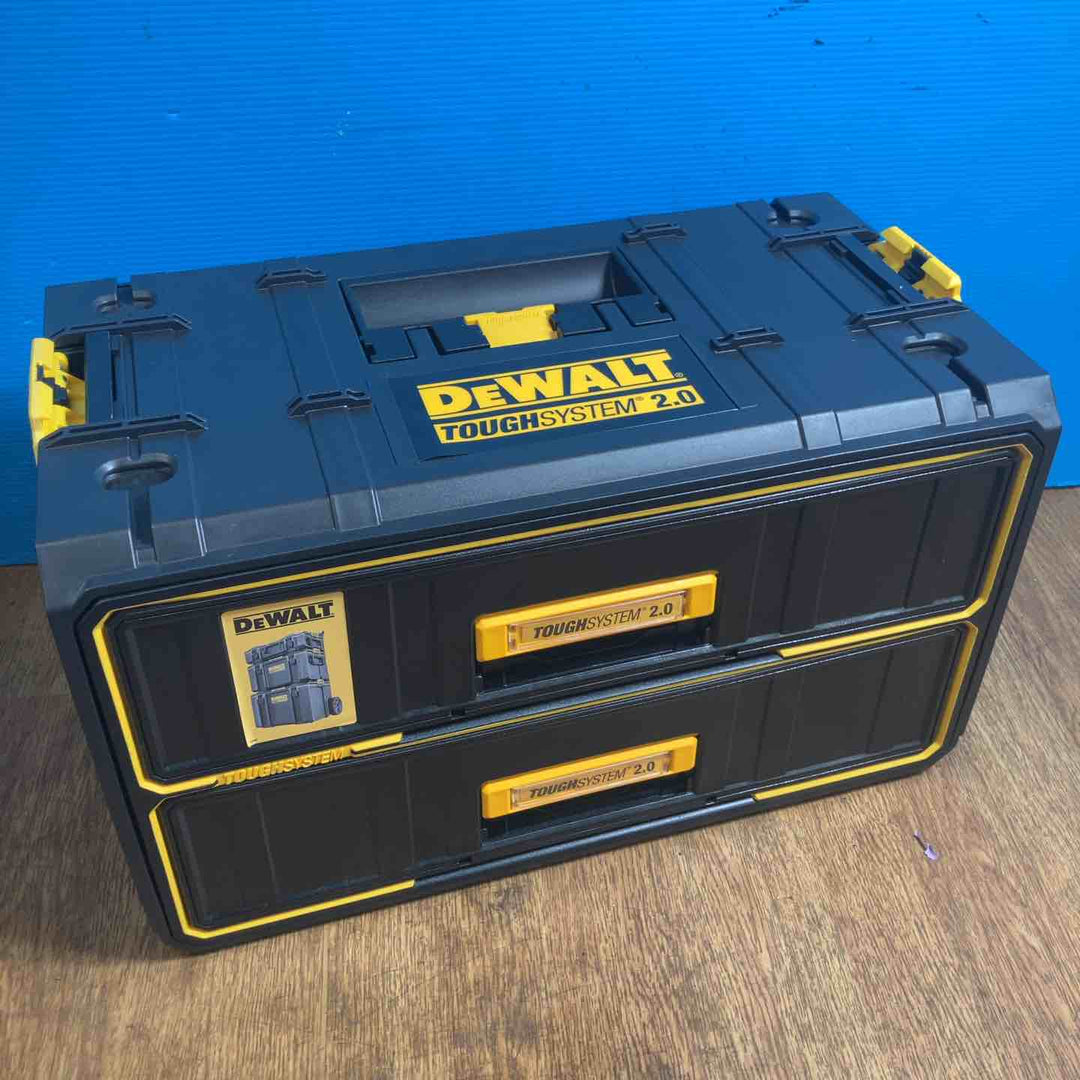 【店頭受取り限定】デウォルト(DEWALT) タフシステム 3点セット モバイルボックス(DWST83295-1)・2段チェスト(DWST83529-1)・シャローボックス(DWST83293-1)【岩槻店】