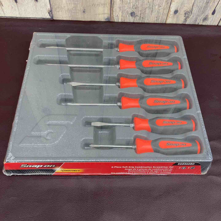 【未使用品(店頭展示品)】スナップオン(Snap-on) ソフトグリップドライバーセット 6ピース SGDX60BO オレンジ【東大和店】