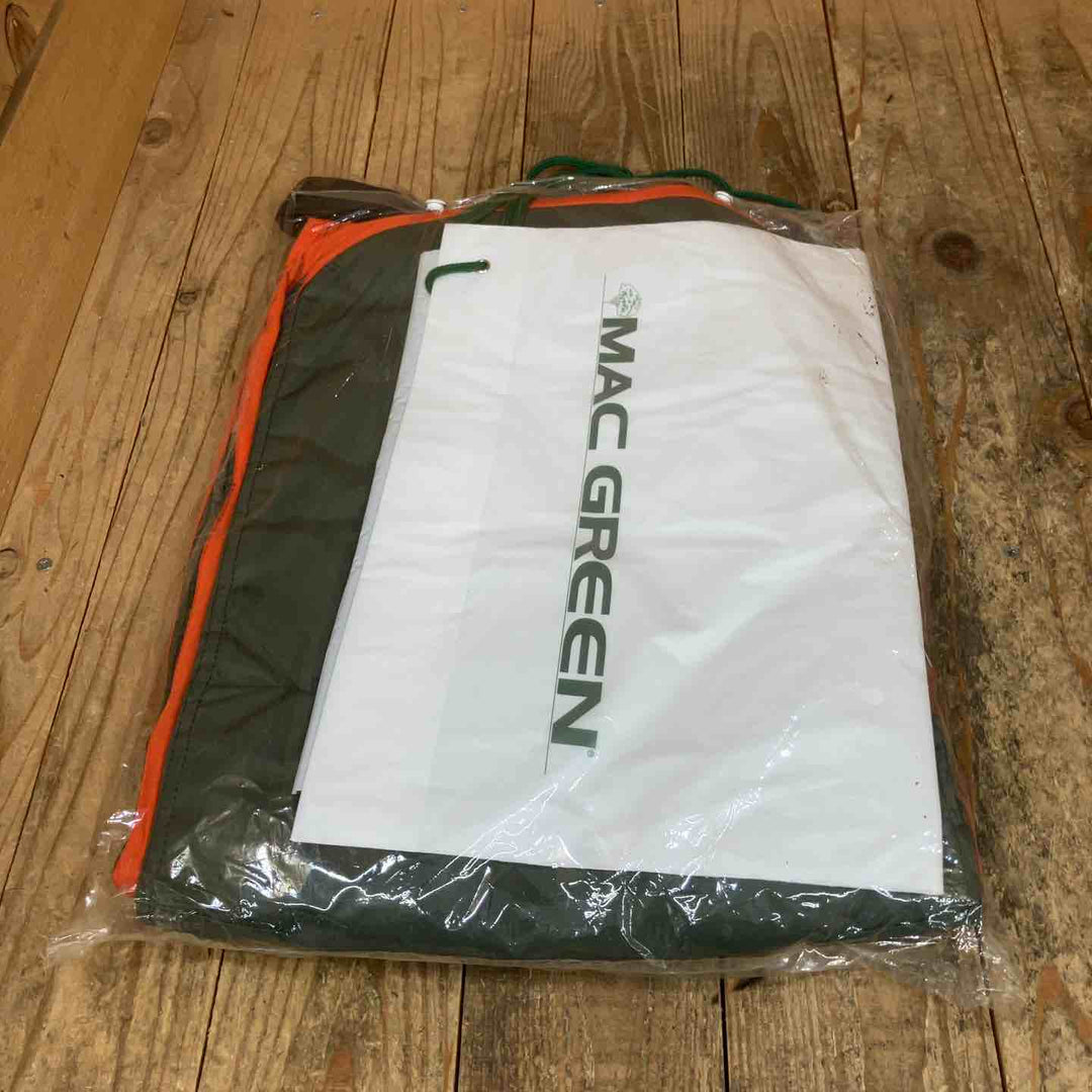 マックス(MAC GREEN) 防護チャップス チェンソー作業用防護服 Mr.FOREST MT536 オリーブXオレンジ Lサイズ 2点セット【所沢店】