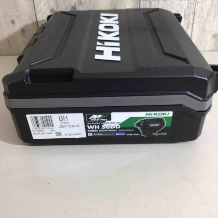 ★ハイコーキ(HIKOKI ※旧:日立工機) コードレスインパクトドライバ ストロングブラック WH36DD(2XHBSZ) 黒 ブラック【戸田店】