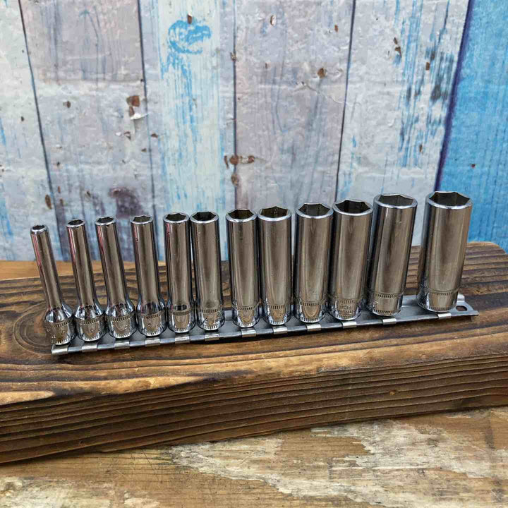 【中古品】▲スナップオン(Snap-on) 1/4ディープソケット STMM4～14 計12個　セット【柏店】