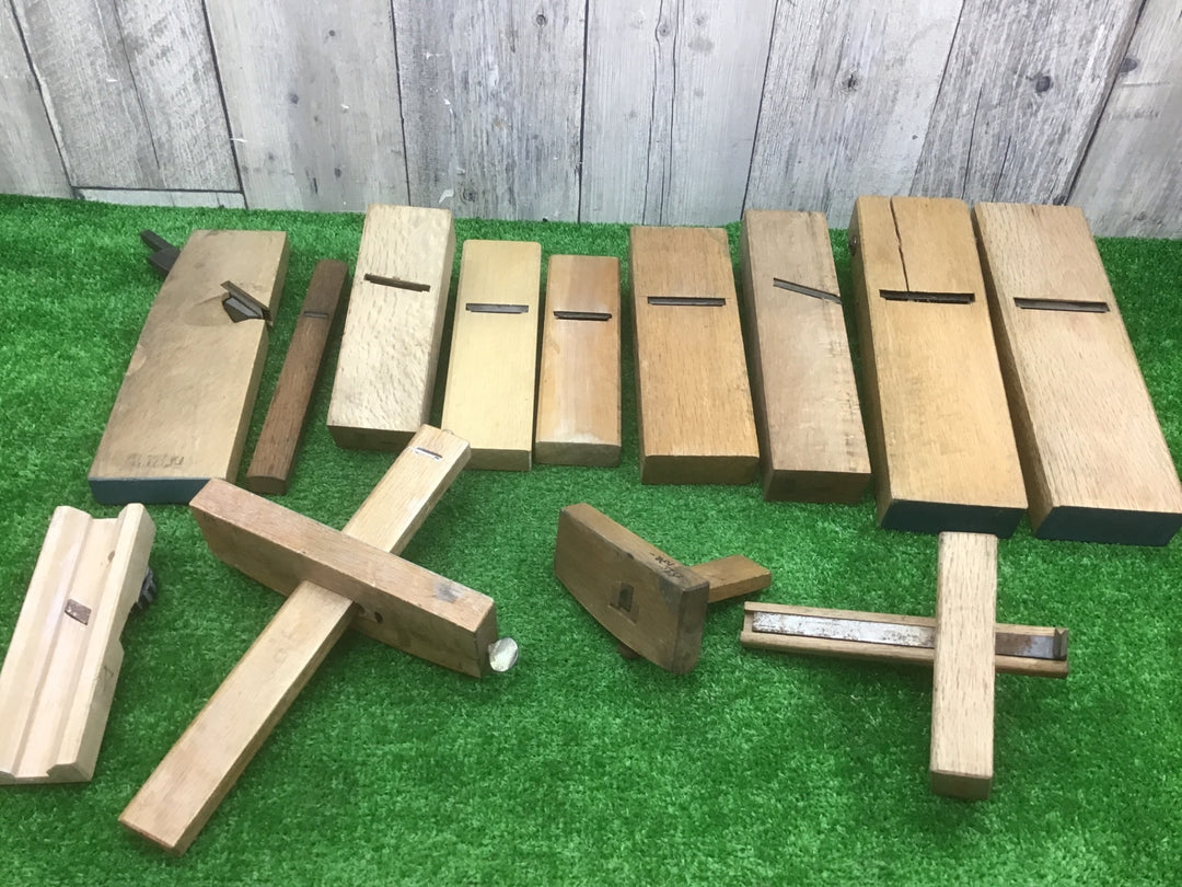 現状品　鉋13台まとめ売り　鉋・大工道具【富山店】●Y5