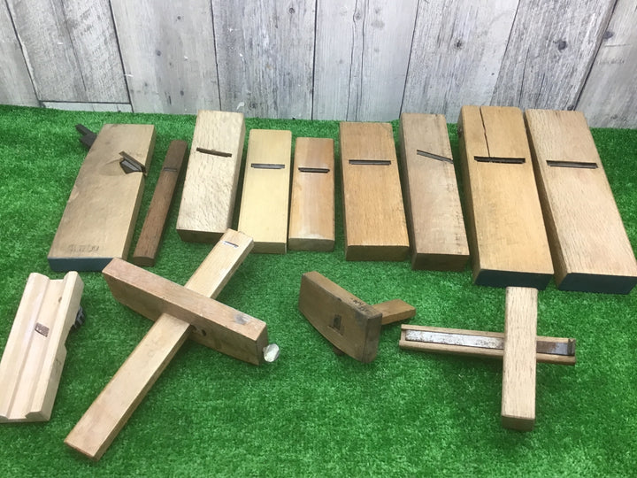 現状品　鉋13台まとめ売り　鉋・大工道具【富山店】●Y5