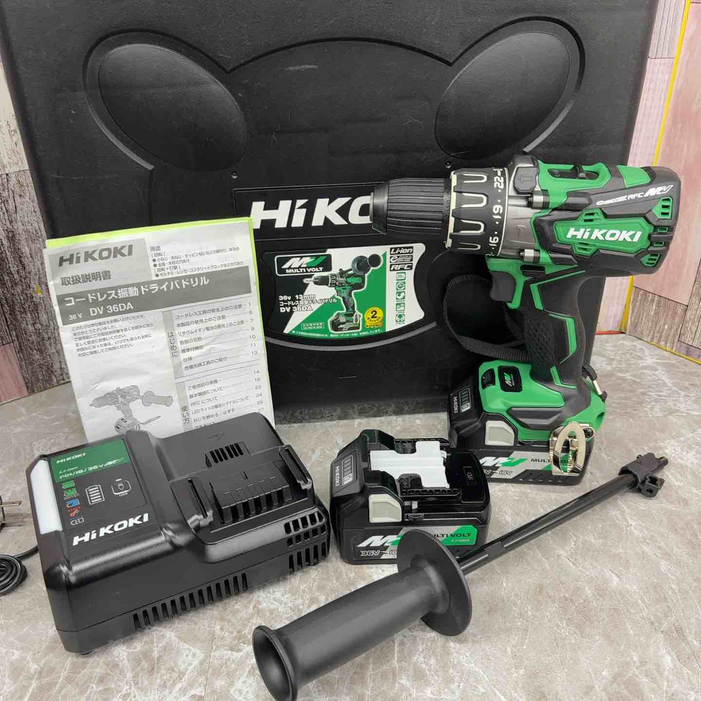 ☆HiKOKI DV 36DA コードレス 振動 ドライバドリル 本体のみ　☆未使用品☆ ЗЗHiKOKI ハイコーキ 36v 13mm 充電式振動ドライバドリル バッテリー×1