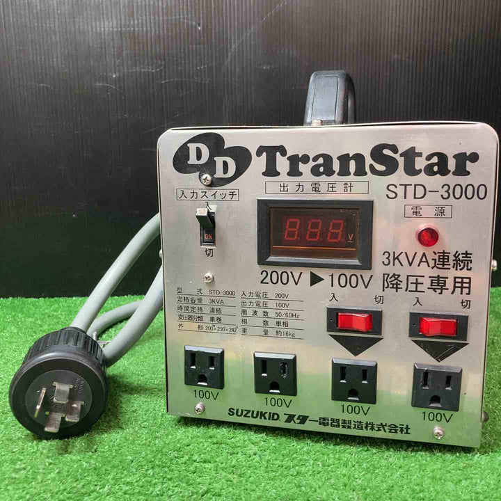 【現状品】スズキッド(SUZUKID) 降圧器 DDトランスター STD-3000 ※備考欄要必読【岩槻店】