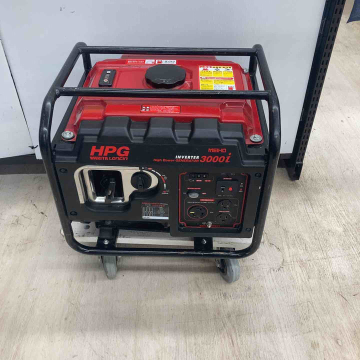 【店頭受取り限定】ワキタ(MEIHO) インバーター式ガソリン発電機 HPG3000i 奥行48.4×高さ41.7×幅42cm【川越店】