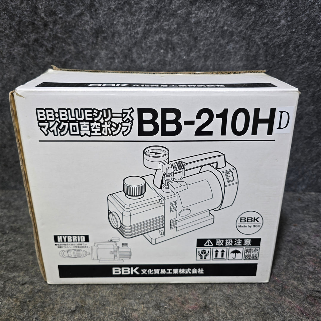 【美品】BBK ハイブリッド真空ポンプ(超薄型デジタルゲージ付) BB-210HD【桶川店】