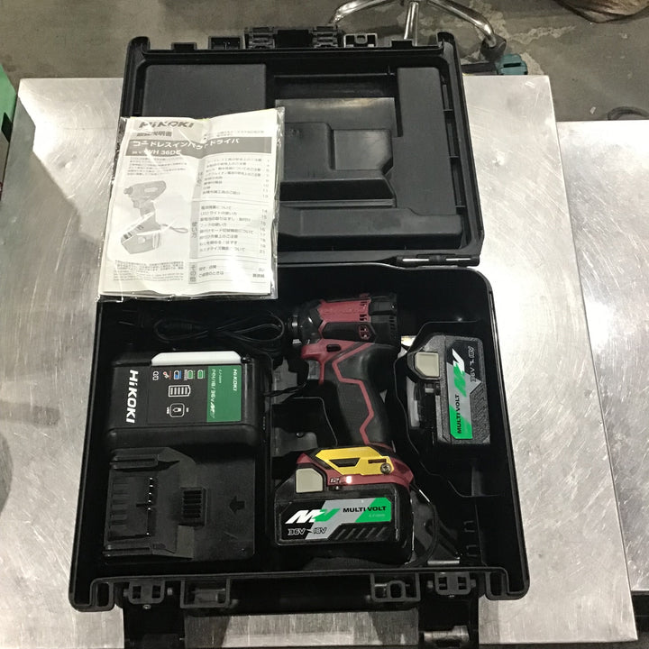 ★ハイコーキ(HIKOKI ※旧:日立工機) コードレスインパクトドライバー WH36DC(2XPR)【川口店】