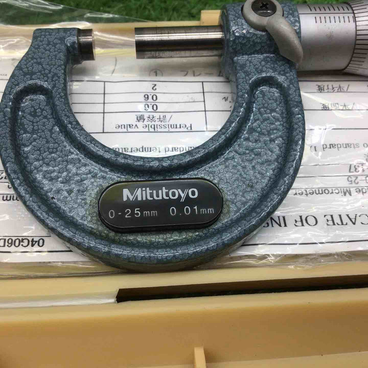 Mitutoyo ミツトヨ 外側マイクロメーター 103-137【富山店】●Y5コン