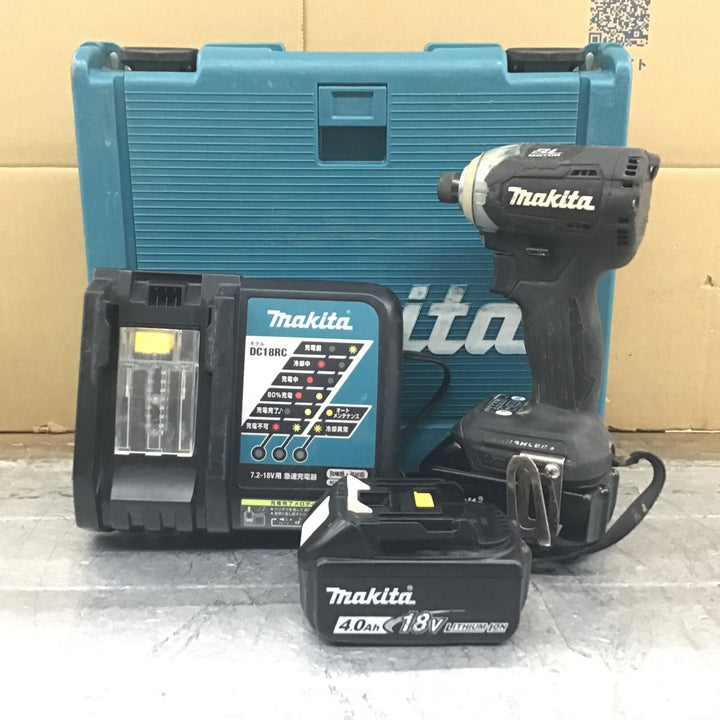 〇マキタ(makita) コードレスインパクトドライバー TD170DRMXB 18V4.0Ahバッテリー*2【所沢店】