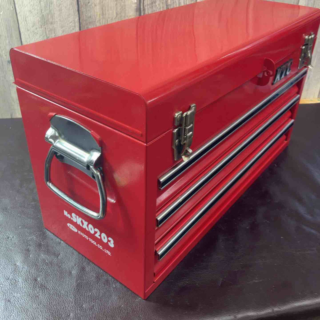 【中古品】◇京都機械工具(KTC) 3段ツールチェスト SKX0203 ※チェストのみ【東大和店】