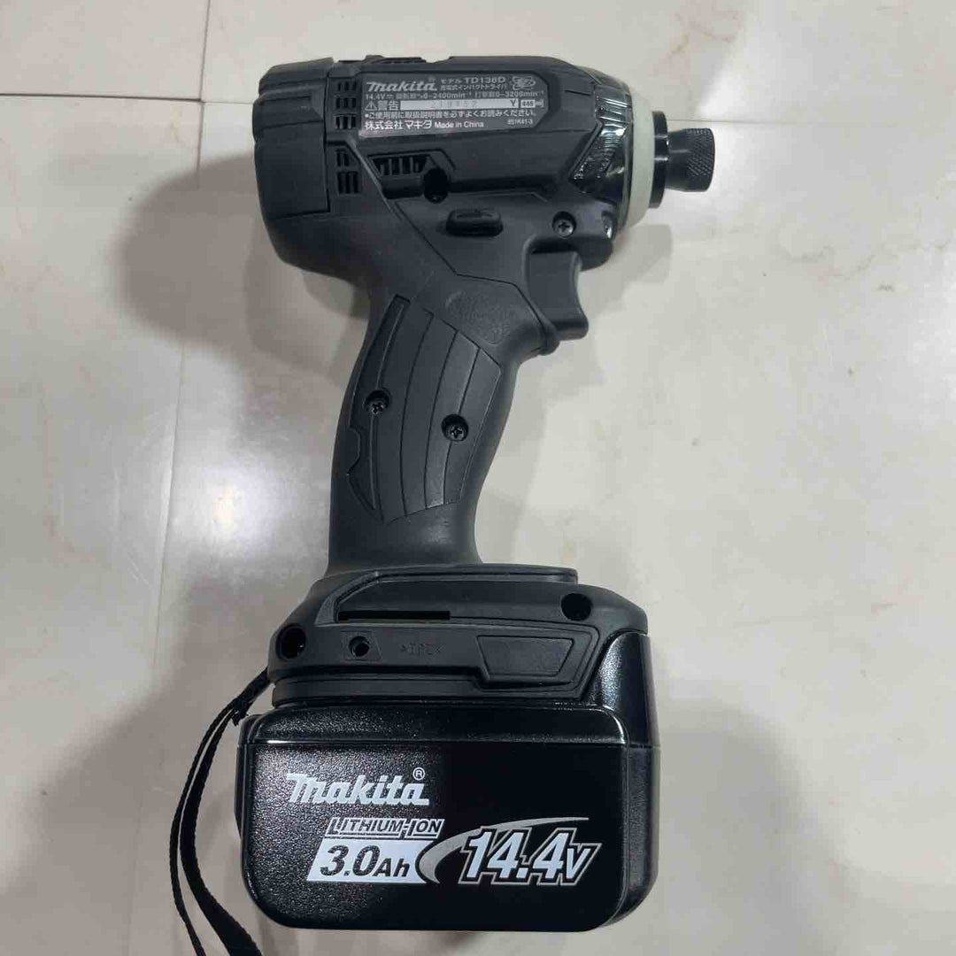 ★マキタ(makita) コードレスインパクトドライバー TD138DRFXB【川口店】