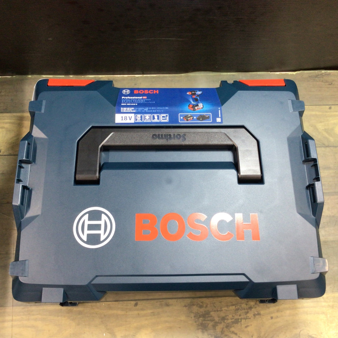 【未使用】〇Bosch Professional(ボッシュ)18V コードレスインパクトドライバー (5.0Ahバッテリーx2個･充電器･ベルトフック・キャリングケース付) GDX18V-210C【東大和店】