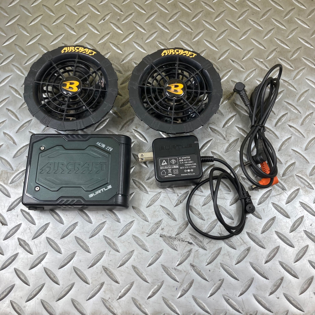 バートル(BURTLE) ファンバッテリーセット AC08･AC08-1 ＋空調ベスト＋ヒートベスト＋サーモクラフトセット【川崎店】