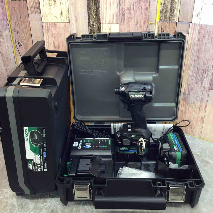 【未使用 2台セット】ハイコーキ Hikoki 36V コードレスインパクトドライバ ストロングブラック WH36DD(2XHBSZ) 【八潮店】