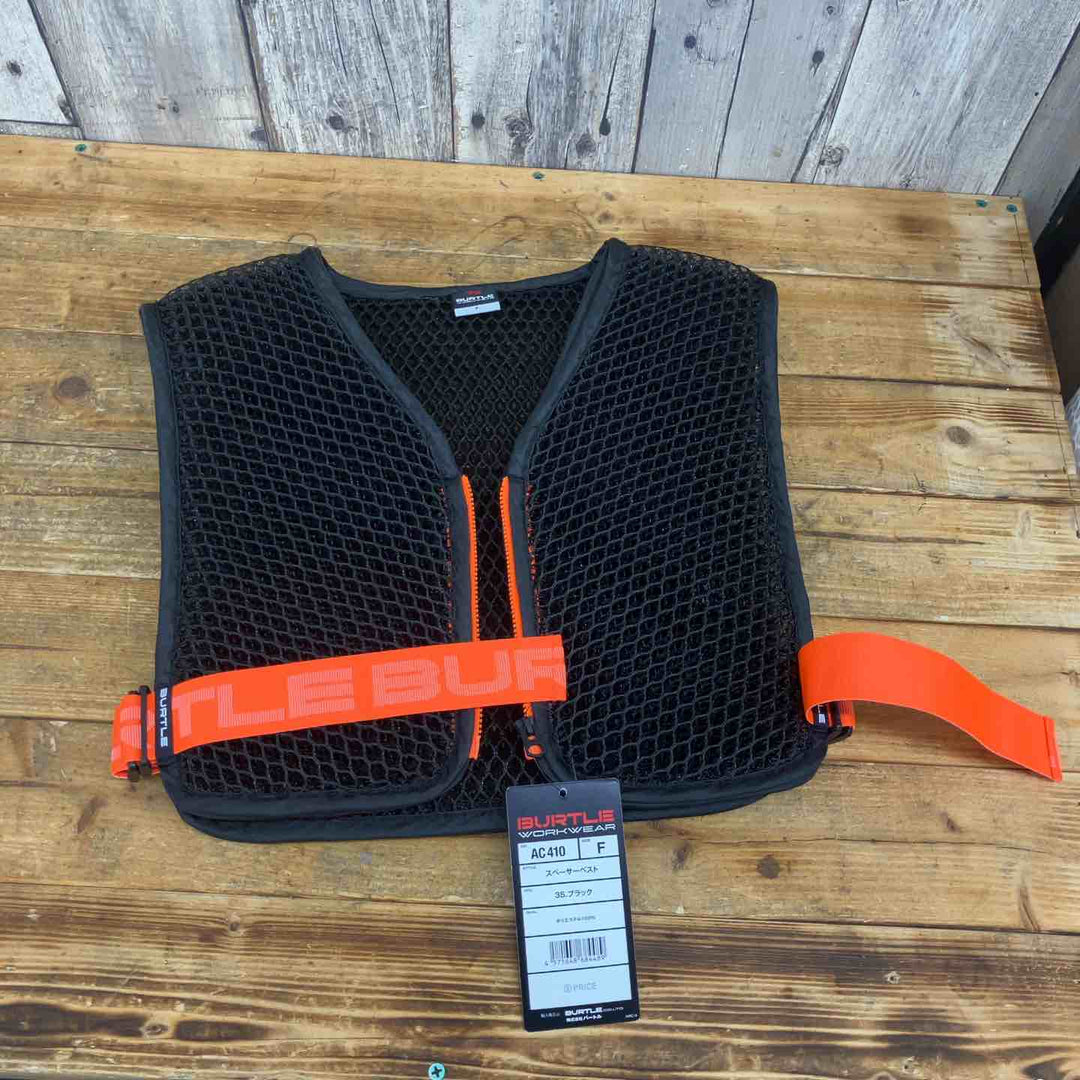 【未使用品(店頭展示品)】BURTLE(バートル) スペーサーベスト AC410 35.ブラック フリーサイズ 2個セット【東大和店】