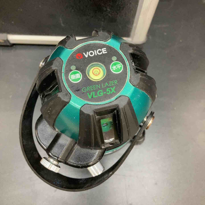 ◇VOICE レーザー墨出し器 5ライングリーンレーザー 矩十字・横 VLG-5X【川越店】