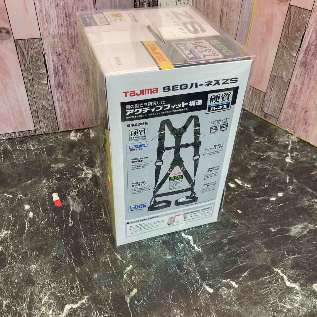 □タジマ(Tajima) ハーネスZS 黒 Mサイズ AZSM-BK【八潮店】