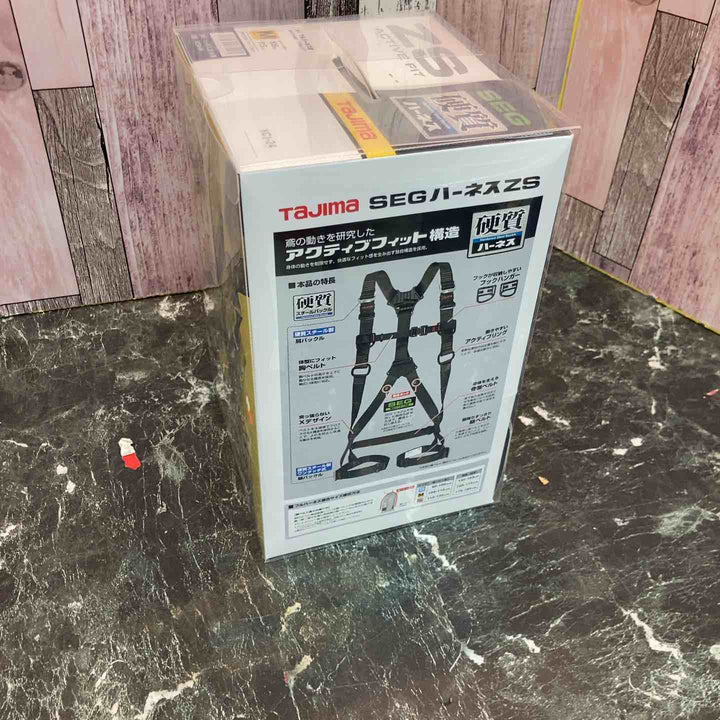 □タジマ(Tajima) ハーネスZS 黒 Mサイズ AZSM-BK【八潮店】