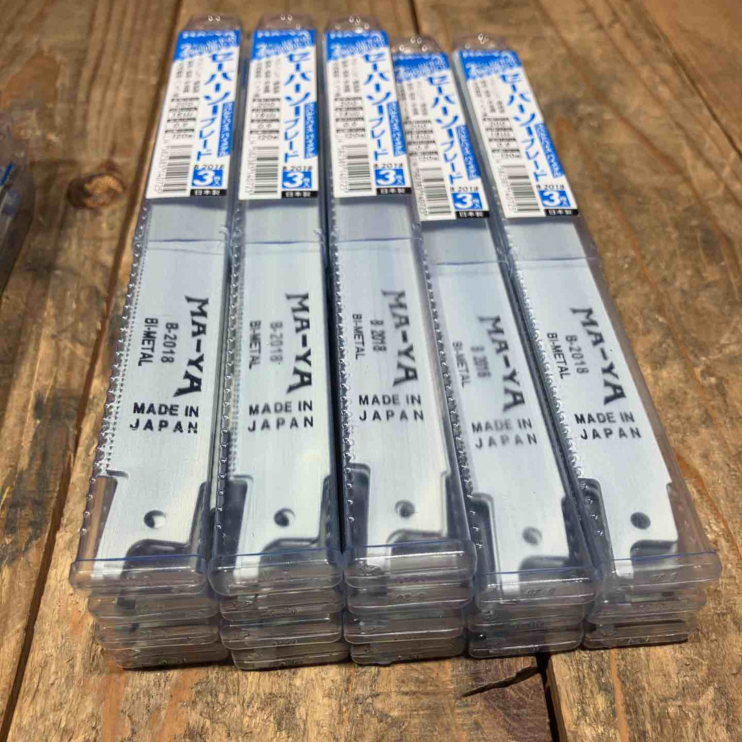 マヤ工業(MA-YA) セーバソーブレード 替刃3枚入 B1518*29+B2018*18 計47セット(141枚) 薄物用 バイメタル【所沢店】